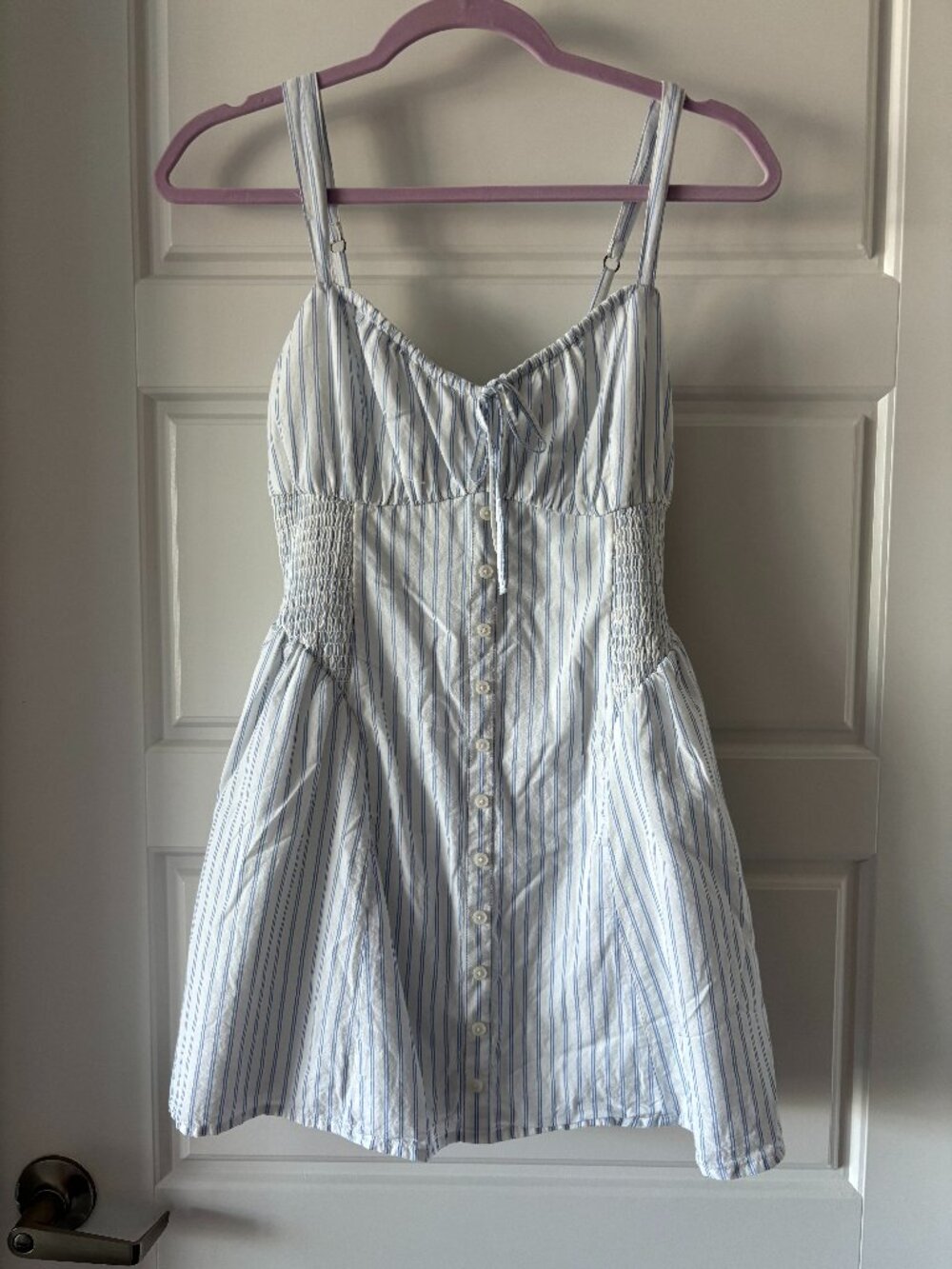 Hollister Blue & White Striped Mini Dress
